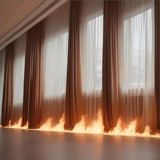 Curtain Fire Repellent Treatment